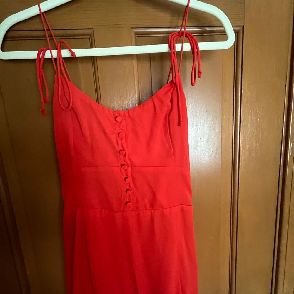 Abercrombie Tie-Strap Corset Midi Dress - Picture 4 of 6